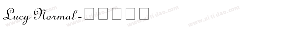 Lucy Normal字体转换